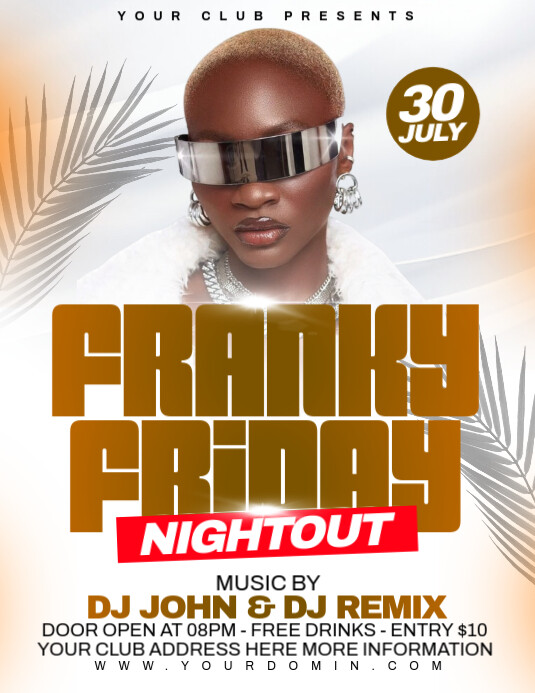 Party flyer Iflaya (Incwadi ye-US) template