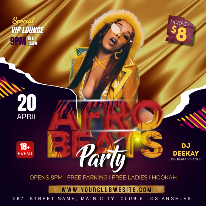 Party Flyer Instagram Plasing template