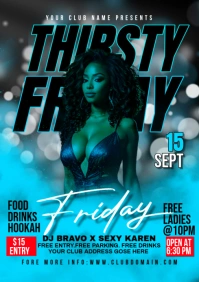 Party flyer A2 template