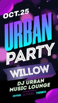 Party flyer template Instagram Story