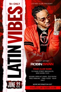 party flyer template Banner 4' × 6'