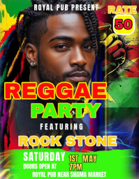 Black PARTY FLYER TEMPLATE Flyer