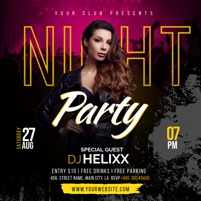 Free Block Party Flyer Template