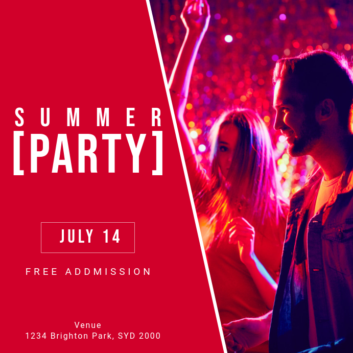 PARTY FLYER template instagram Instagram-bericht