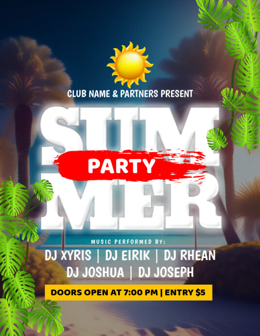 PARTY FLYER.KC template