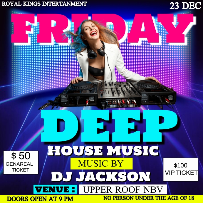 Party Flyers (1) Instagram na Post template