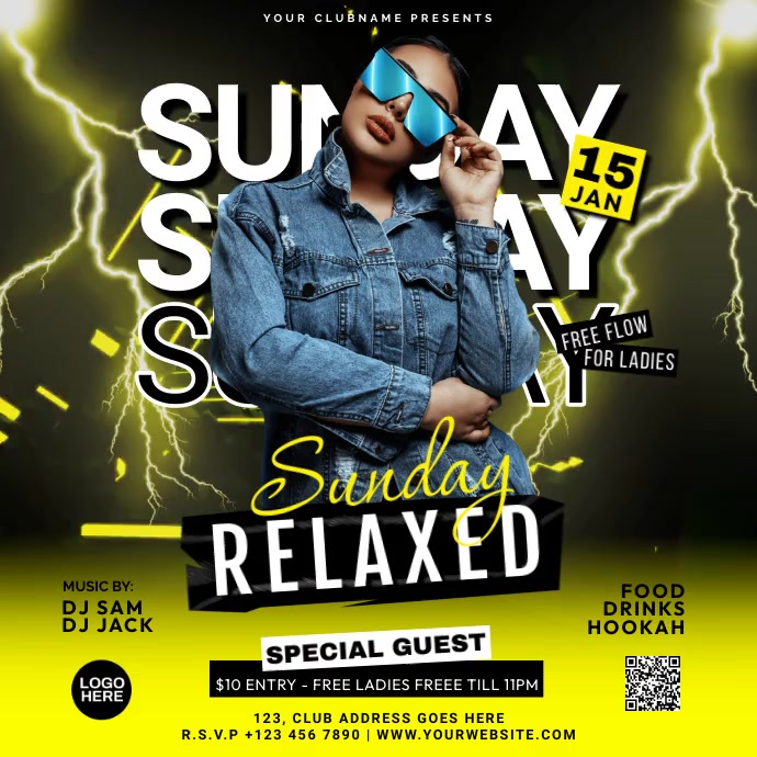 Party Flyers Instagram Plasing template