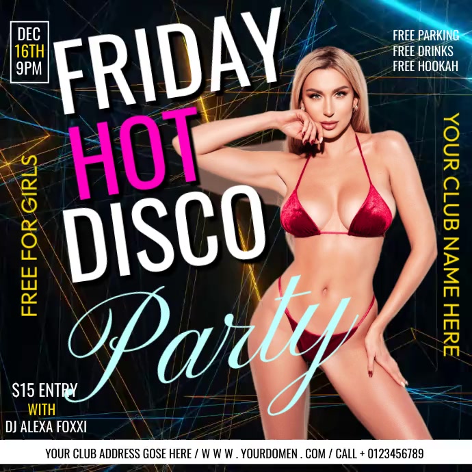 Party Flyers Post Instagram template