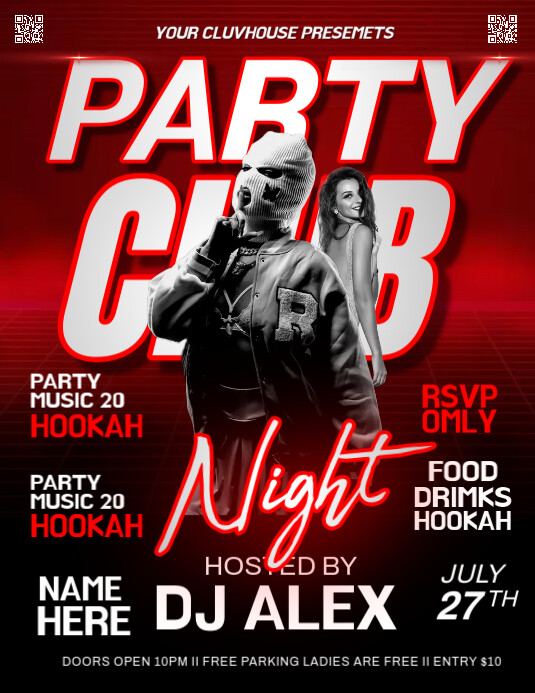 PARTY FLYERS Pamflet (VSA Brief) template