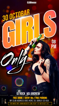 party graphics, Instagram Story template
