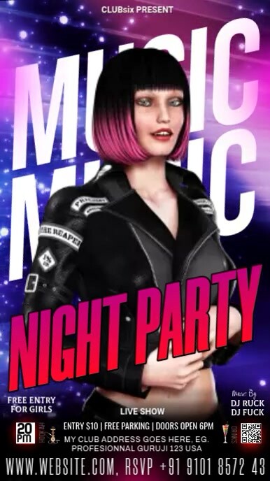 party graphics, Instagram Story template