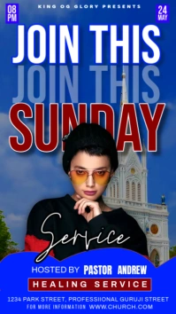 party graphics Digital Display (9:16) template