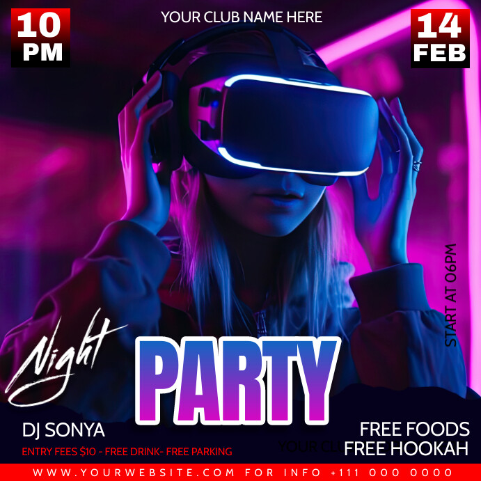 Modèle party graphics | PosterMyWall