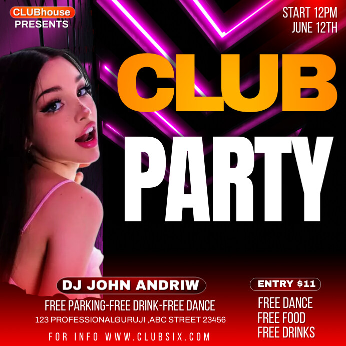 Cast Party Graphics party graphics Template | PosterMyWall