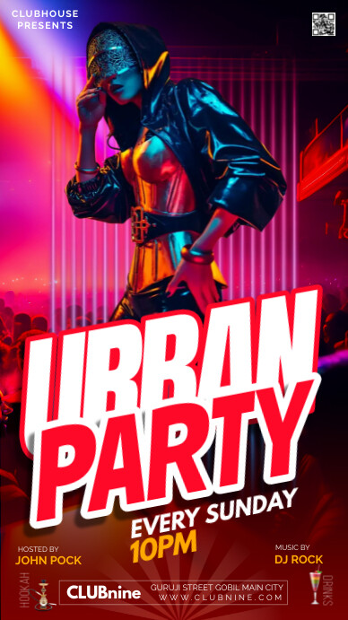 party graphics Instagram Story template