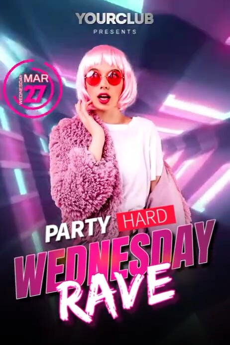 Copy of Party Hard Rave | PosterMyWall