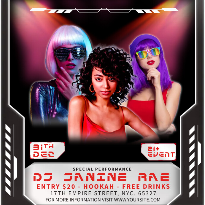 PARTY INSTA Instagram Post template