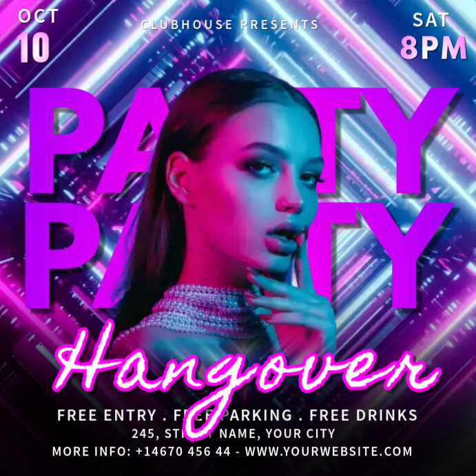 PARTY INSTA.C Instagram Post template