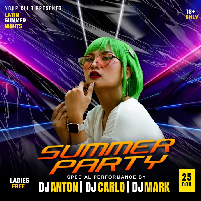 PARTY INSTA.E Instagram Post template