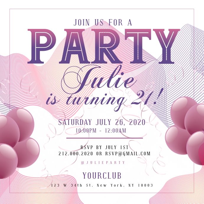 PARTY INSTAGRAM Template PosterMyWall