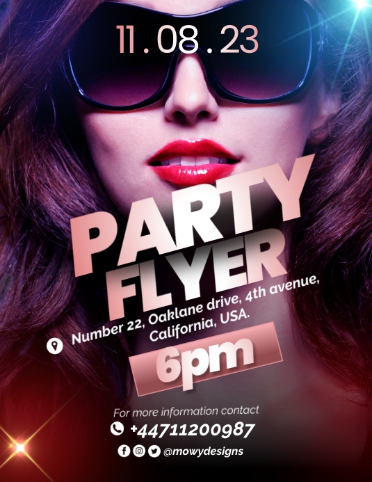 Party Invitation Flyer Template PosterMyWall
