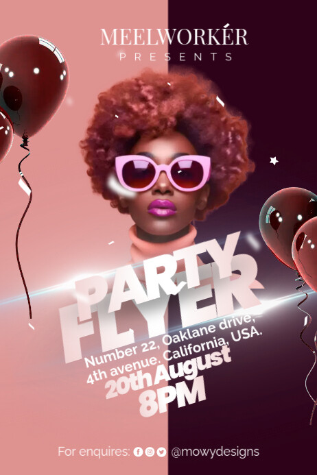 Party Invitation Poster Template | PosterMyWall