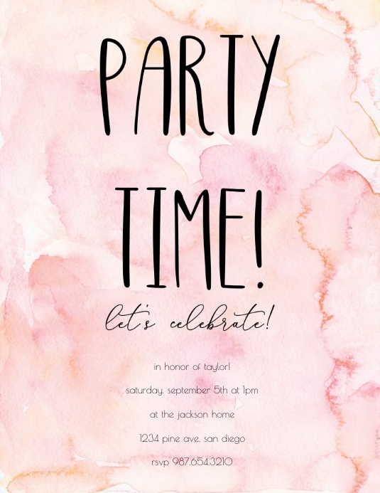 Party Invite Template PosterMyWall