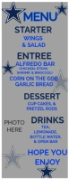 PARTY MENU COWBOYS Halv side Letter template