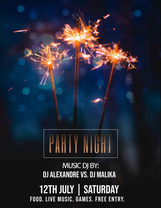 Party Night Club Flyer Template Postermywall Party Night Club Flyer Template Postermywall