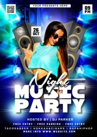 PARTY NIGHT A6 template