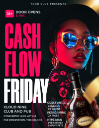 party night Flyer (US Letter) template