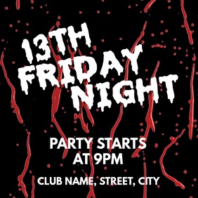 1 090 Friday The 13th Customizable Design Templates Postermywall