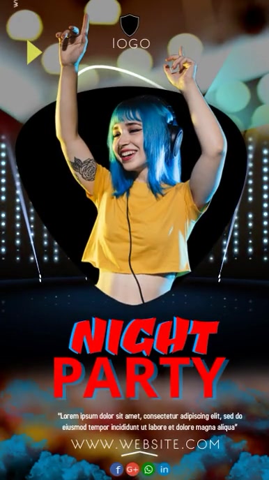 Party Night Instagram-verhaal template