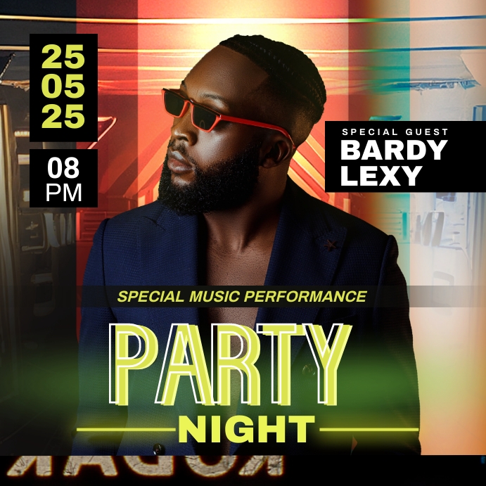Party Night Event Template | PosterMyWall
