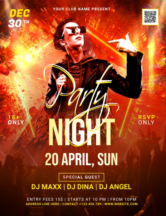 Party Night Flyer template