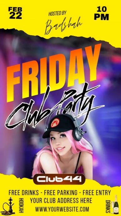 Party Night Flyers (10) Instagram Story template