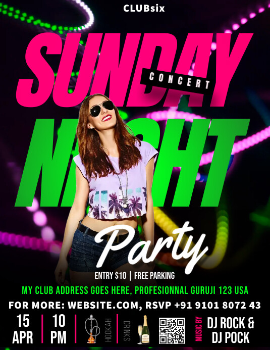 Party Night Flyers template