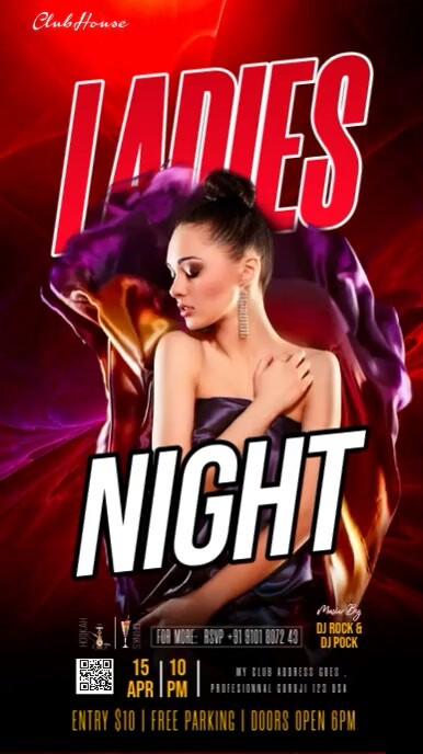 party night instagram post template, Szort YouTube