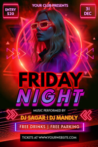 party night poster template