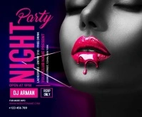 Party night Template Medium Rectangle