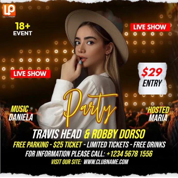Party Night Video Template | PosterMyWall