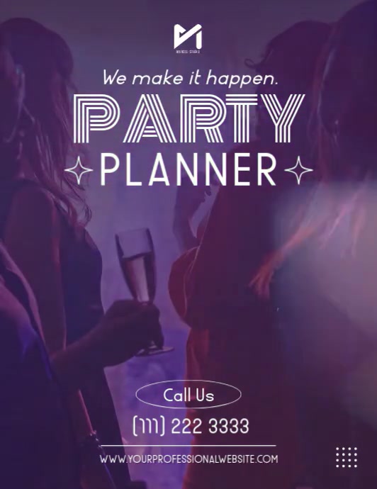 Party Planner Flyer Template PosterMyWall