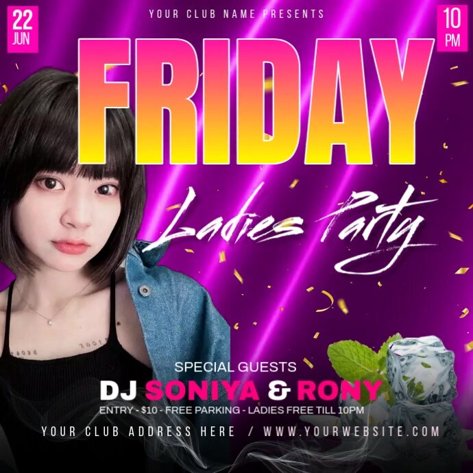 party poster, template