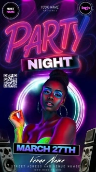 Party poster / Dance Battle Night Instagram na Kuwento template