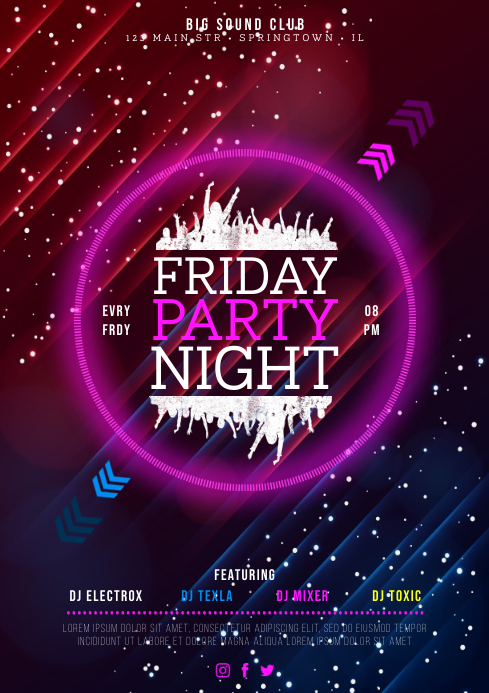 PARTY POSTER Template | PosterMyWall