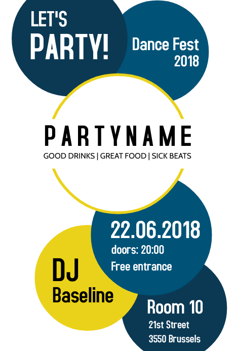 Party poster Template | PosterMyWall