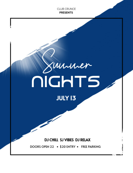 Party poster template with abstract style 传单(美国信函)