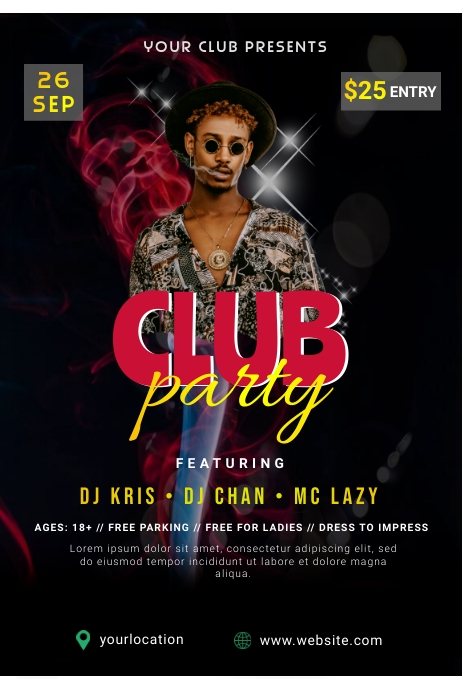 PARTY POSTER.C Template | PosterMyWall