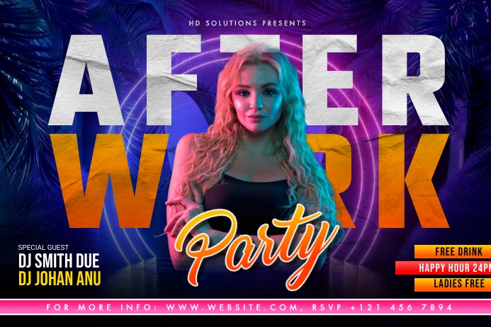 PARTY POSTER.KC 海报 template