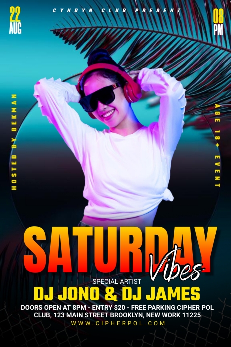 PARTY POSTER.KC 海报 template